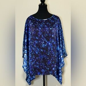 Bob Mackie Wearable Art Abstract Caftan/poncho Top